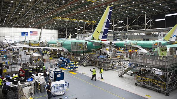 Boeing MAX production line