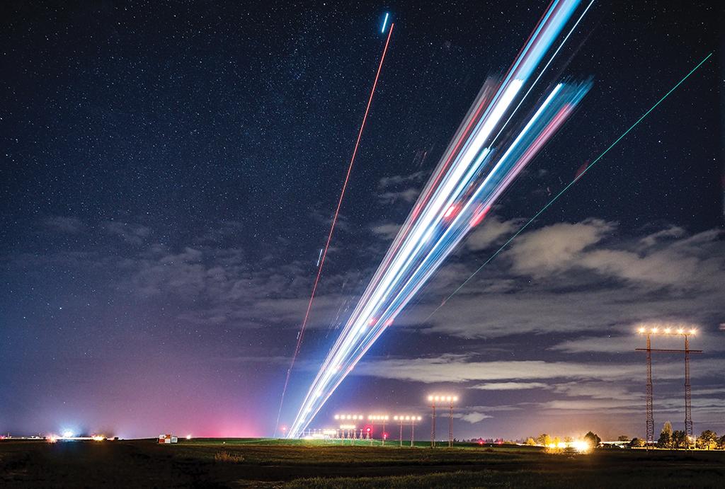 Air Canada jet departure at Victoria International Airport