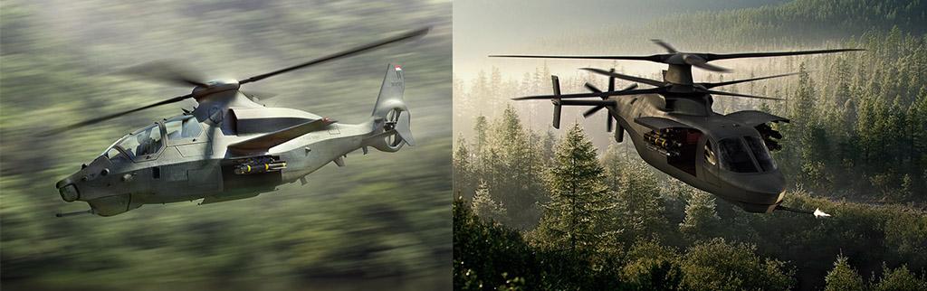 Bell and Sikorsky aircraft