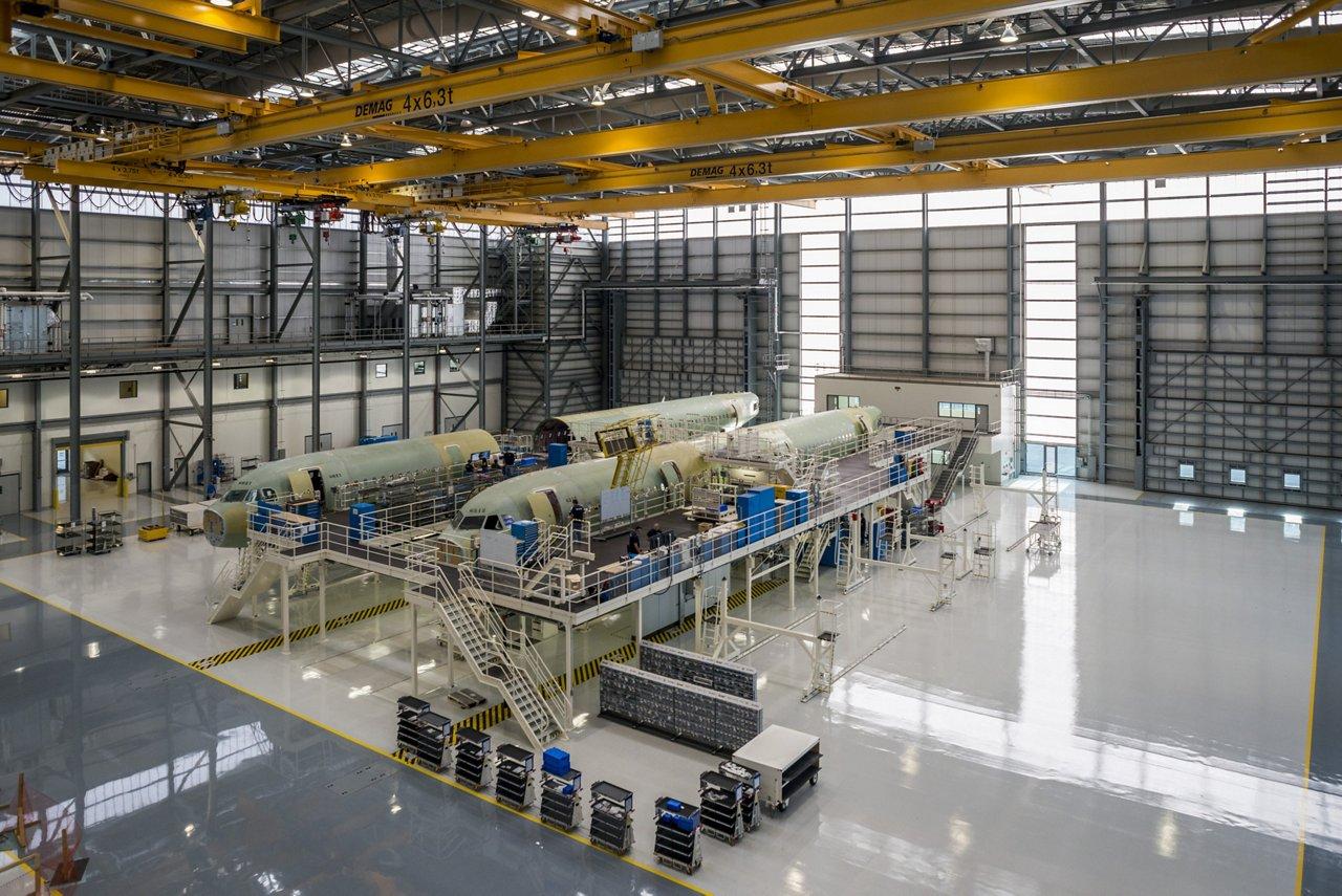 Airbus A320 U.S. manufacturing facility in mobile Alabama