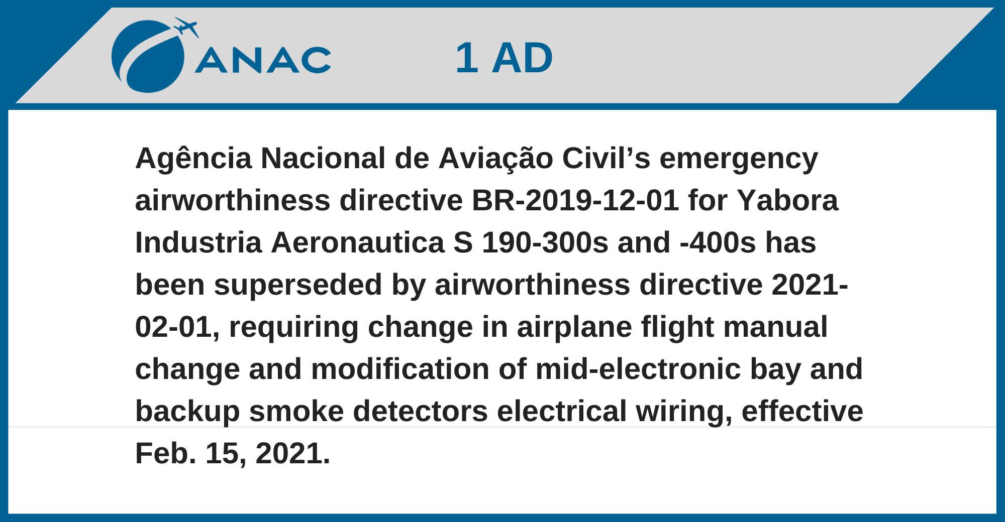 Global Regulatory Update Feb. 21 27 2021 Aviation Week Network