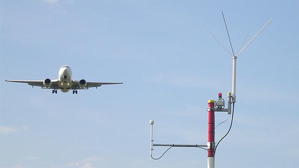 aircraft flying over ADS-B ground station