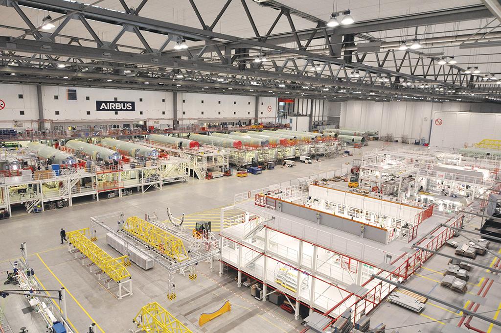 airbus a321 production floor