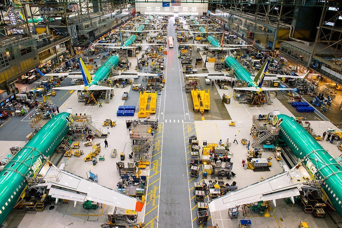 Boeing U.S. production line