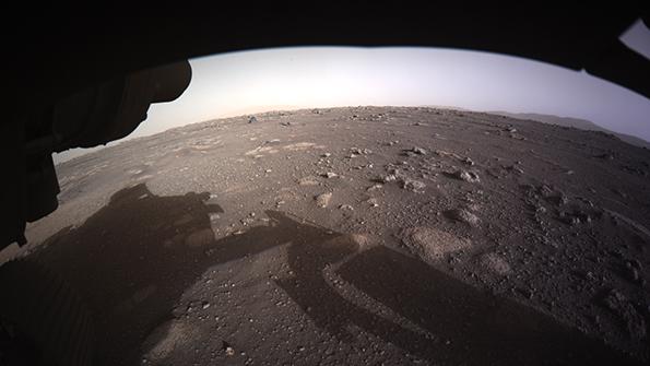 Mars view from rover