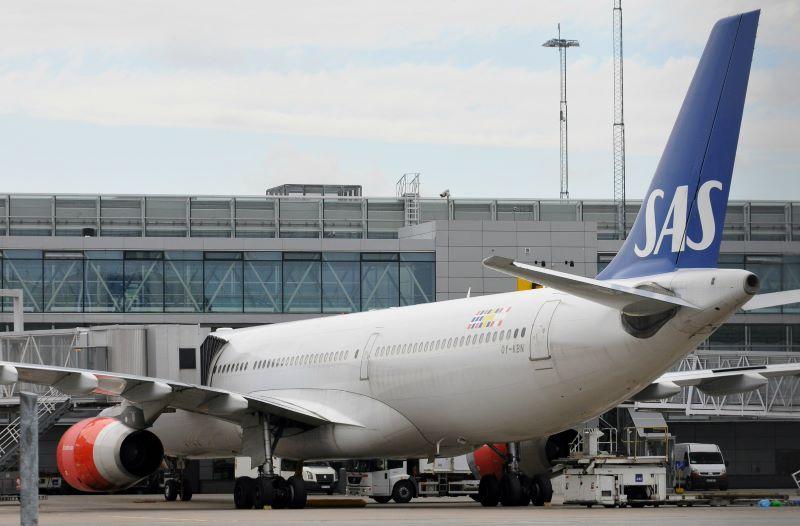 SAS aircraft at Arlanda Airport