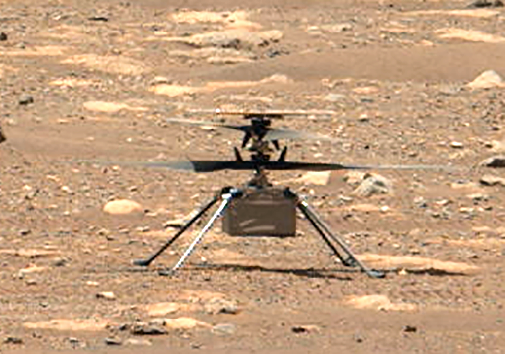 Perseverance helicopter on Mars