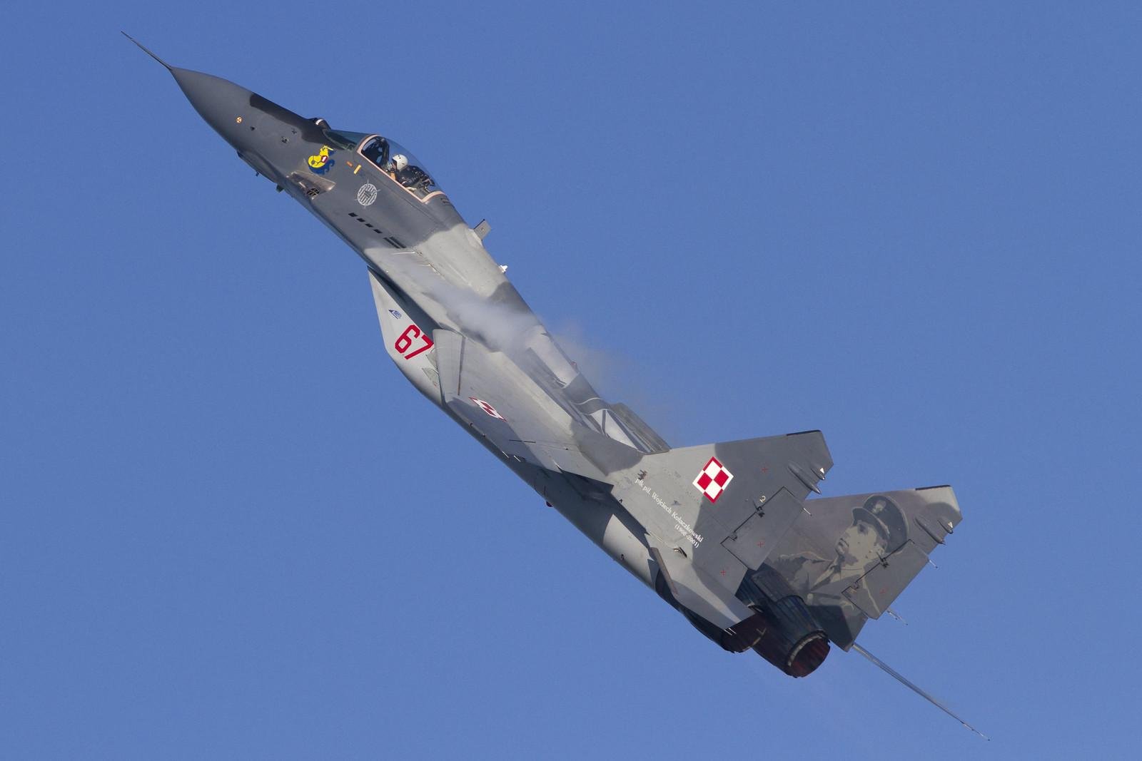 Poland continues to use the MiG-29 for air defense along with its Lockheed Martin F-16s.