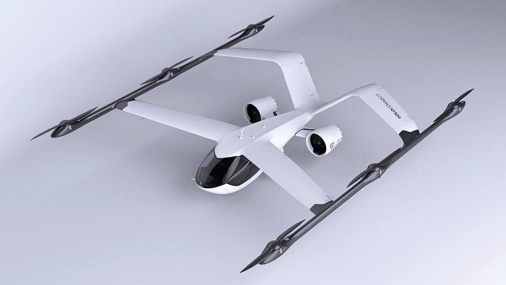 Volocopter four-seat VoloConnect eVTOL