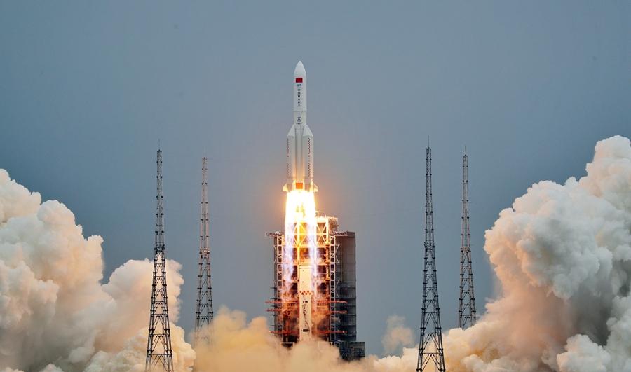 Chinese space station core module launched