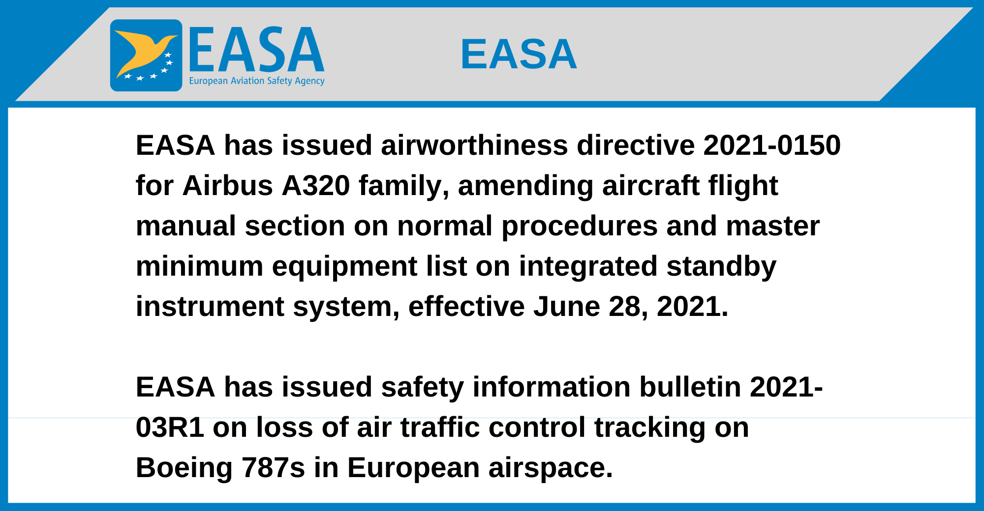 Global Regulatory Update, June 27-July 3, 2021 | Aviation Week Network