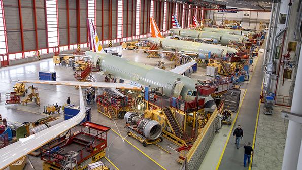 Airbus assembly line