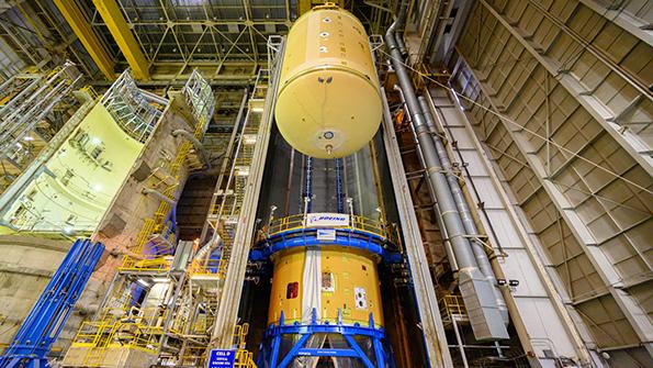 Space Launch System assembly