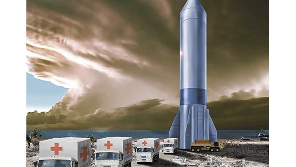 Artist’s concept of rocket cargo