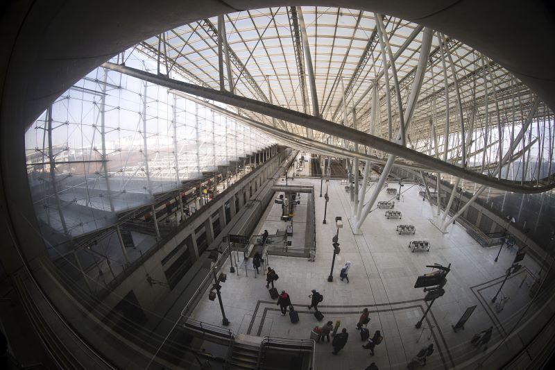 TGV train station at CDG