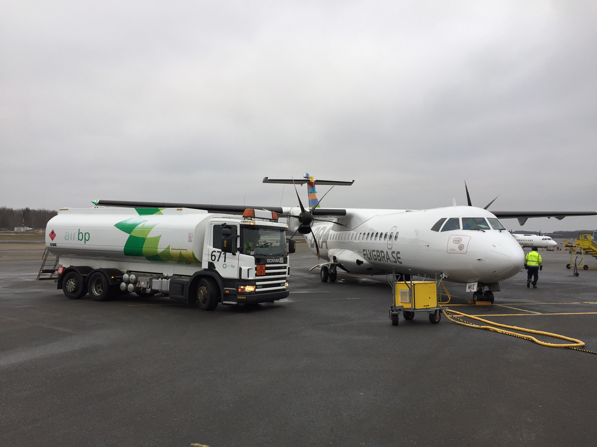 ATR flight with SAF