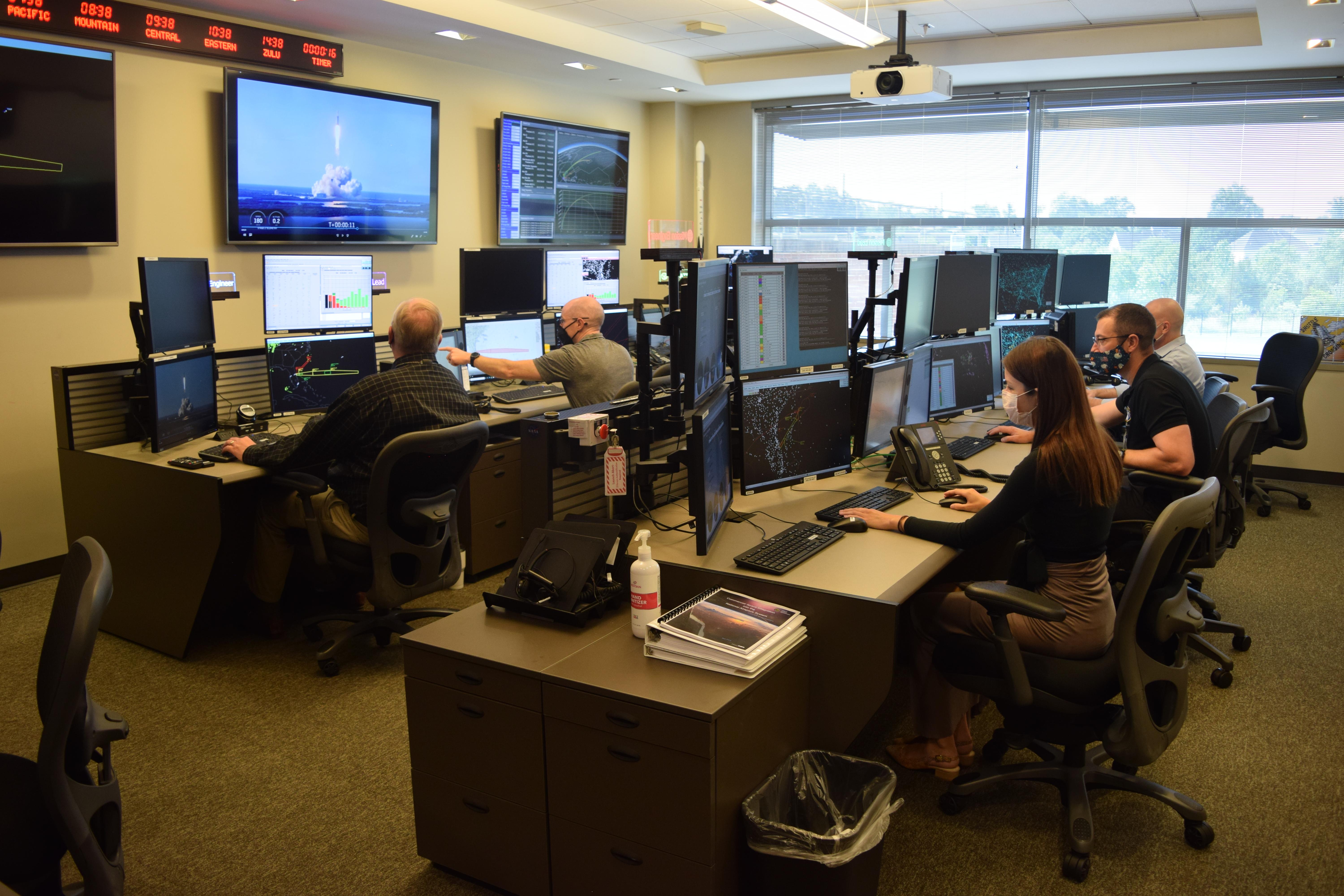 FAA space launch command room