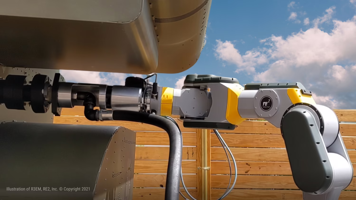 RE2 Robotics helicopter refueling system