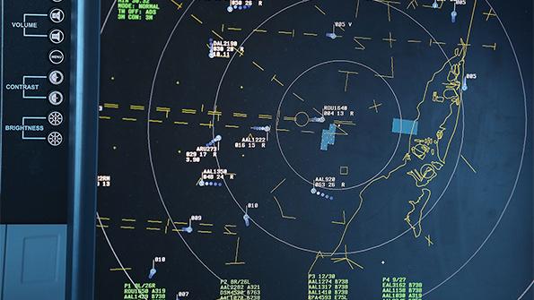 air traffic control radar screen