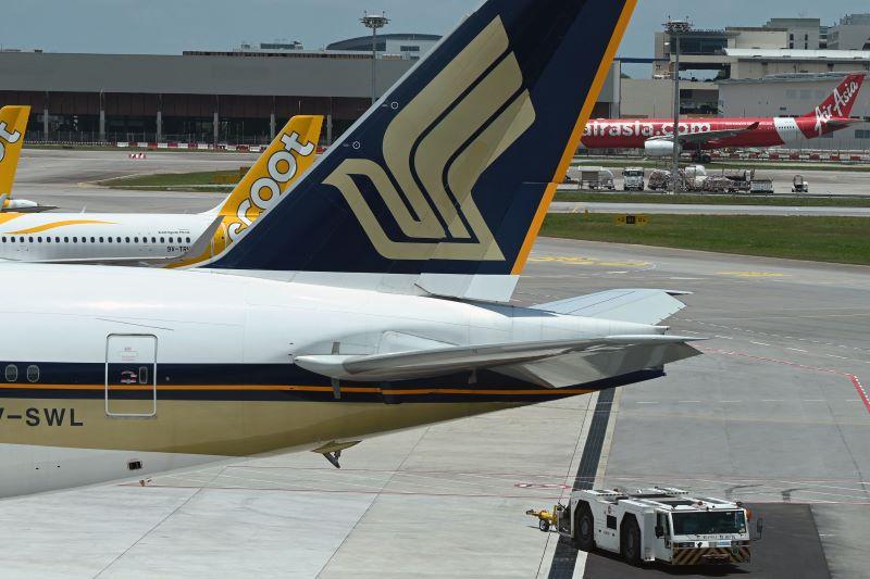 Singapore Airlines plane at Changi Airport