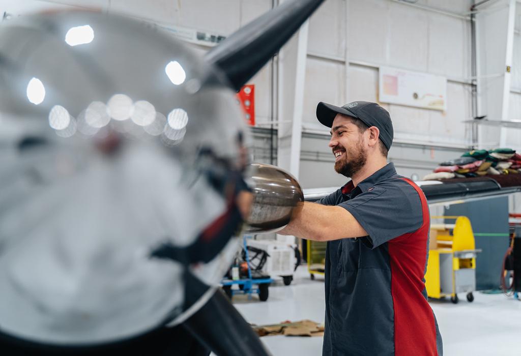 Stevens Aerospace King Air maintenance