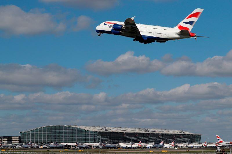 British Airways A380 at Heathrow Airport