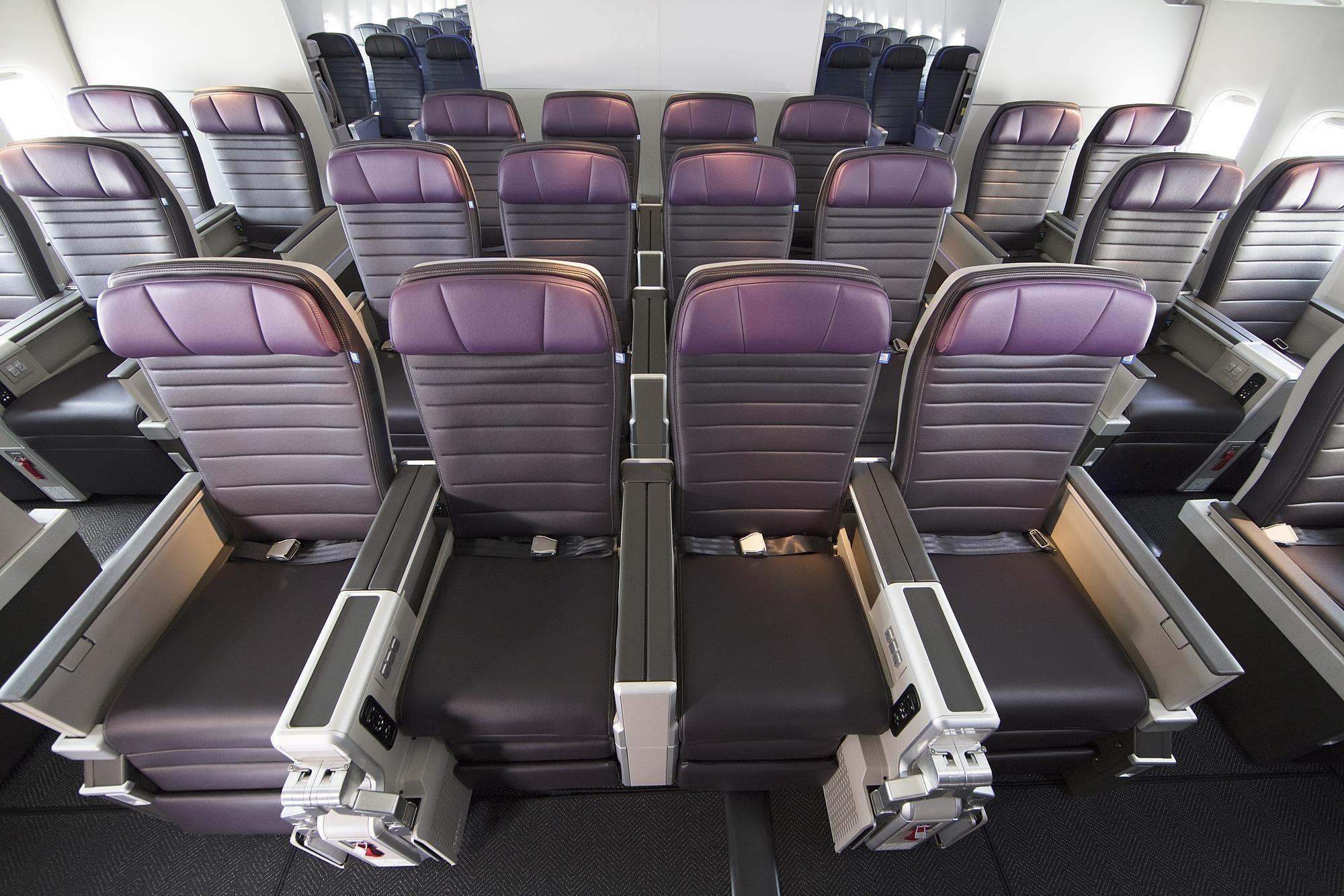 United Airlines premium plus seats