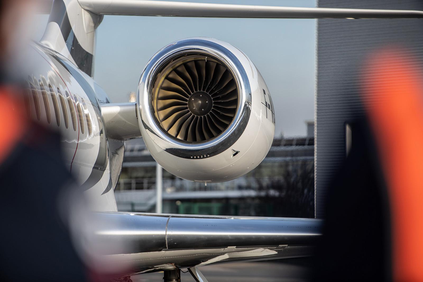PW812D engine powering the Dassault Falcon 6X. 