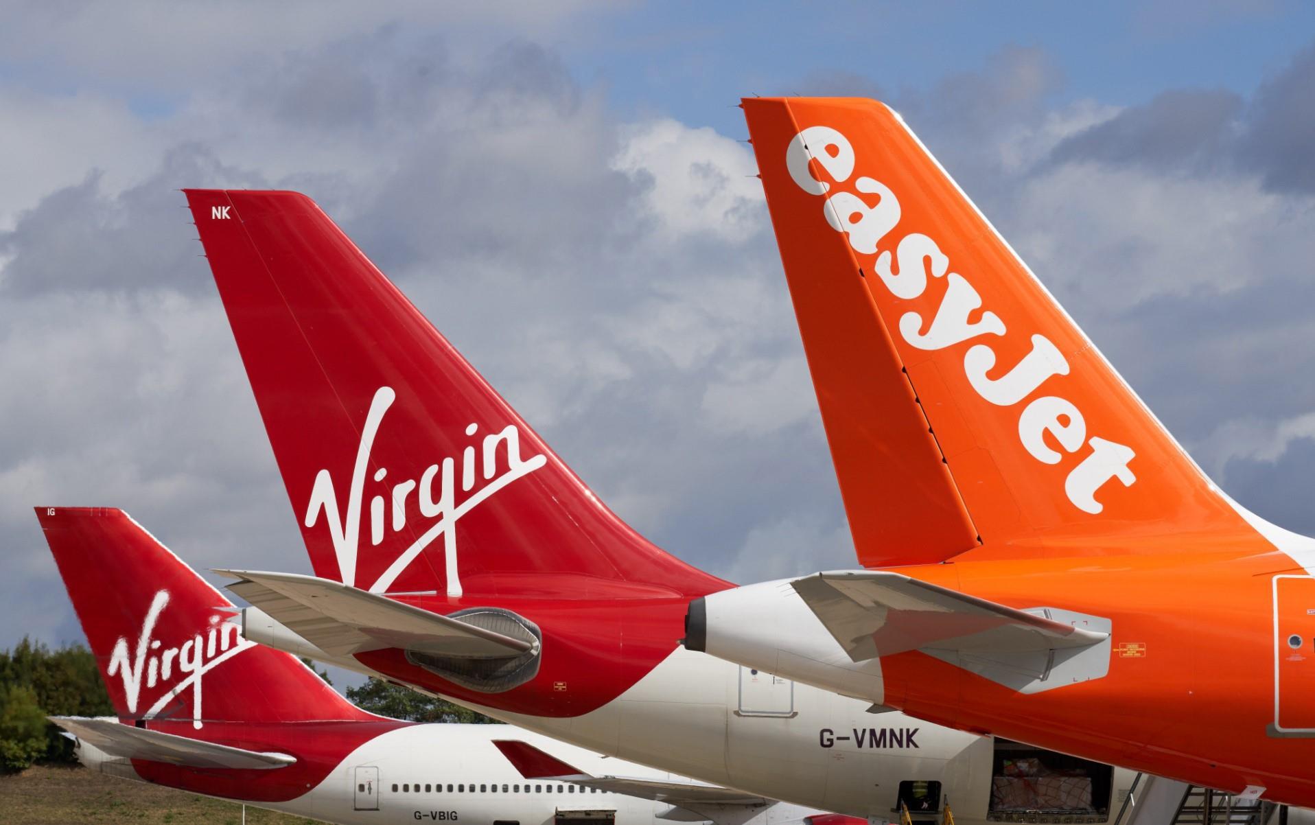 easyJet and Virgin Atlantic 