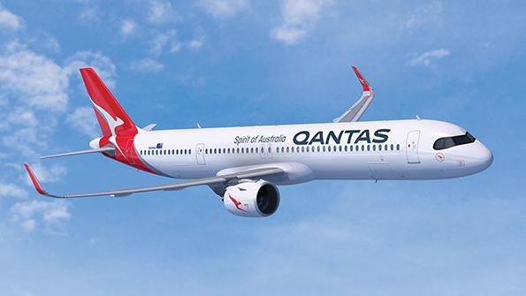 A321xlr concept in qantas livery