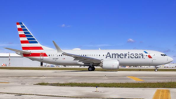 American Airlines aircraft on runway