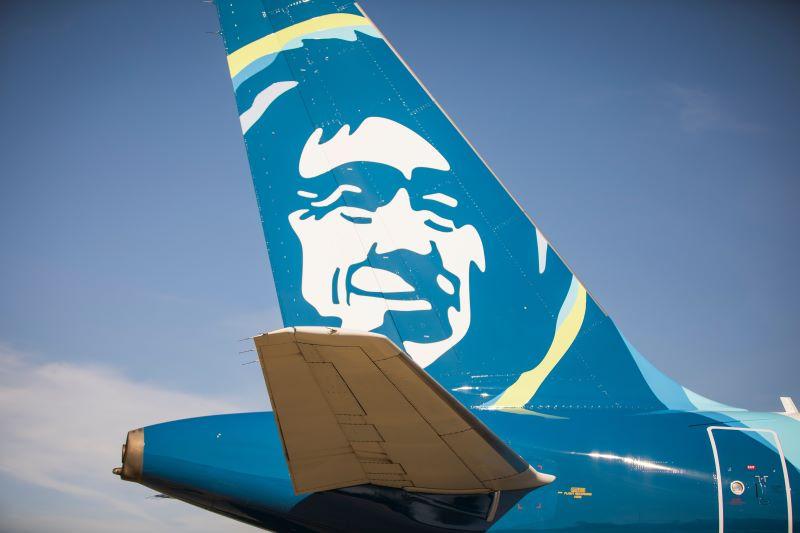 Alaska Airlines jet tail
