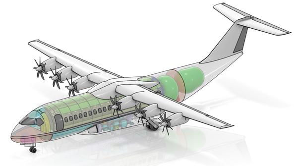 hydrogen-powered ATR 72 concept