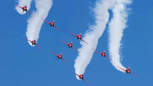 UK Royal Air Force Red Arrows aerobatic display team