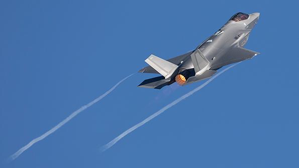F-35 in flight