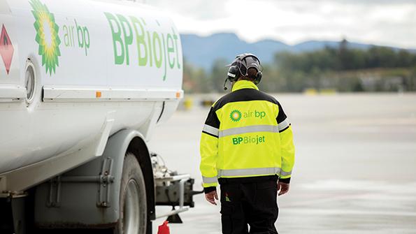 BPBioJet employee with truck