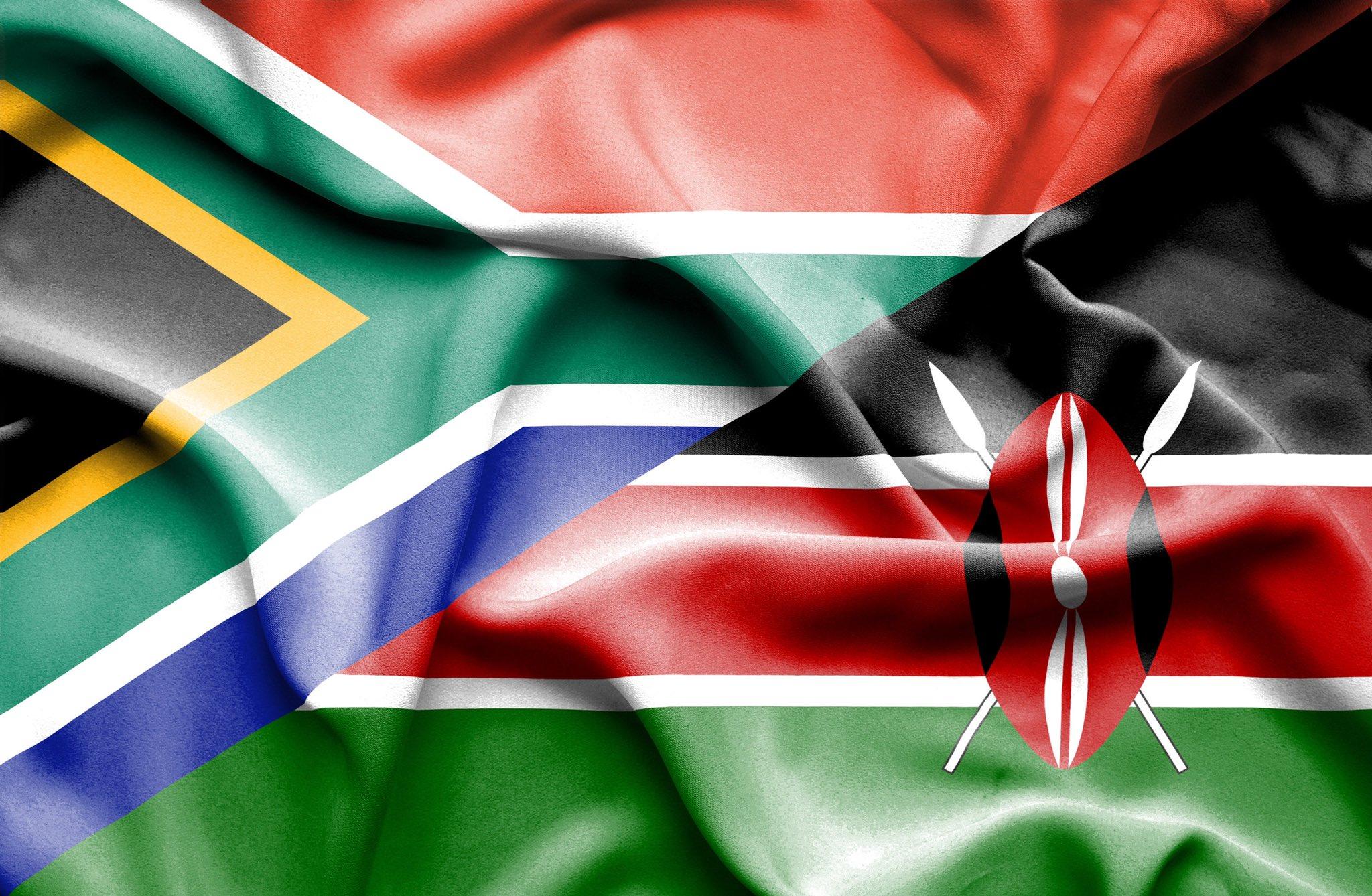 South Africa Kenya flags