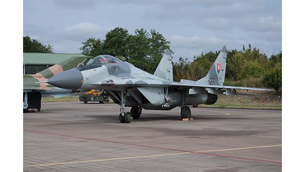 MiG-29 fighter on tarmac