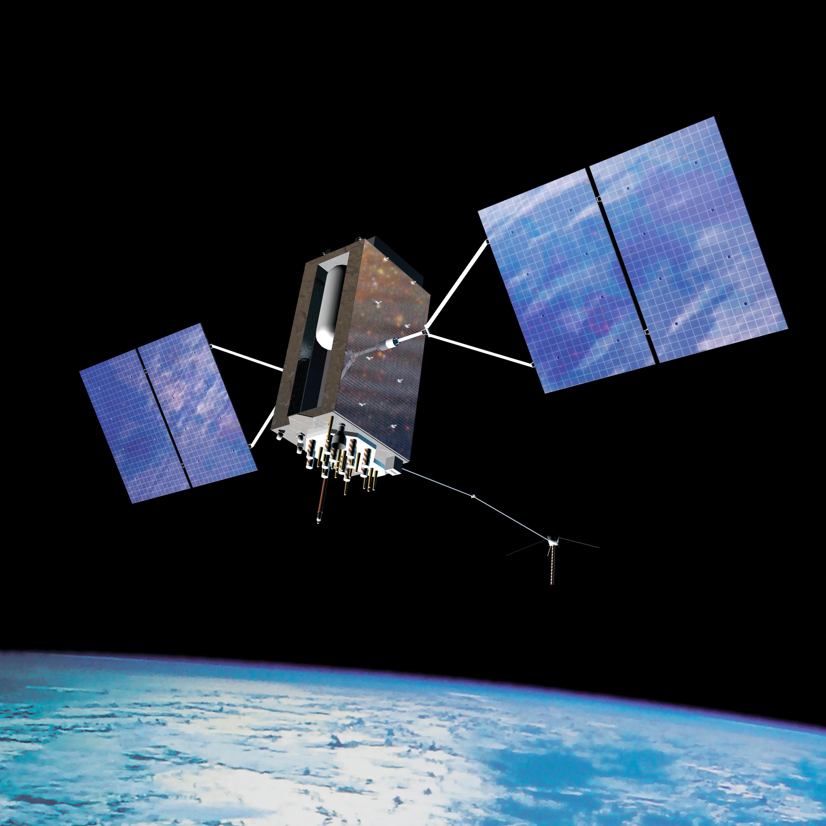 GPS-III satellite rendering