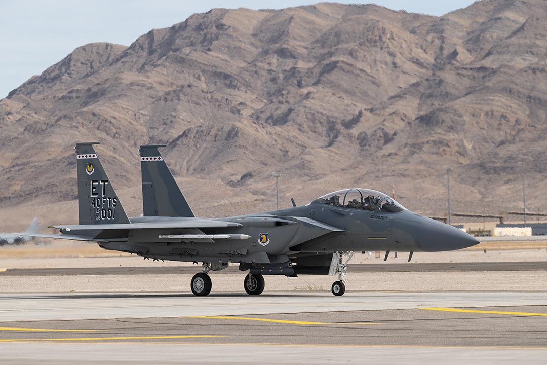 USAF F-15EX at Nellis AFB, Nevada