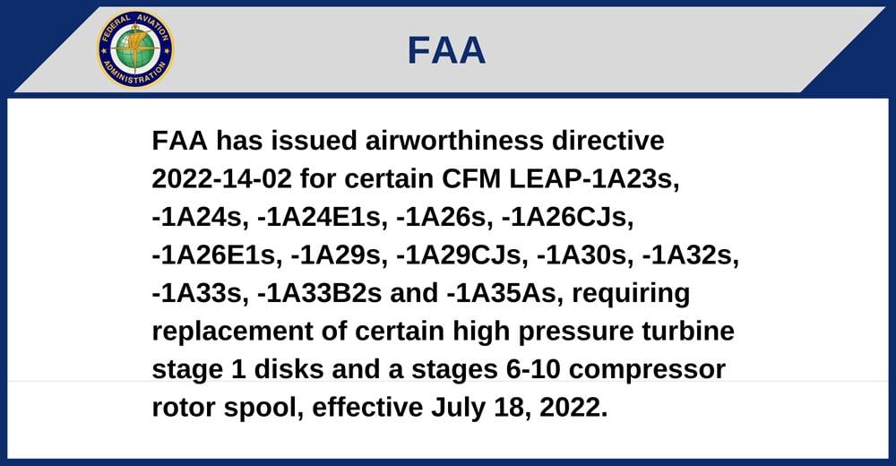 Global Regulatory Update, July 3-9, 2022 | Aviation Week Network