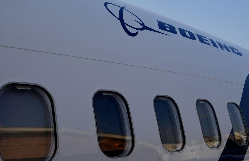 side of Boeing jet