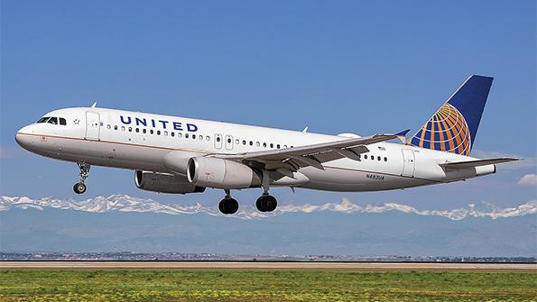 United Airlines aircraft taking off
