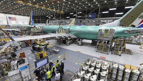 Boeing production plant
