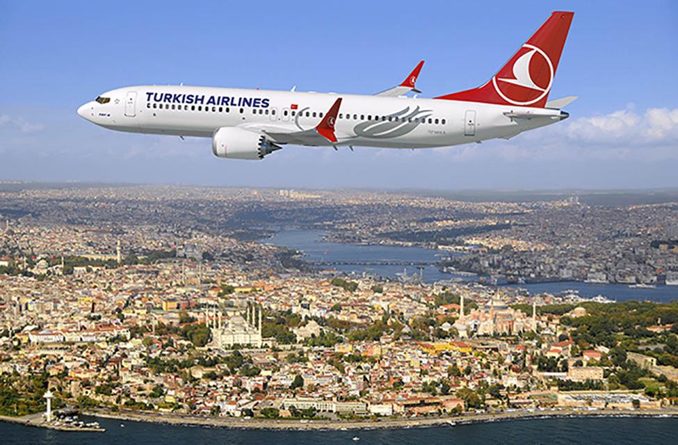 Turkish Airlines MAX over IStanbul