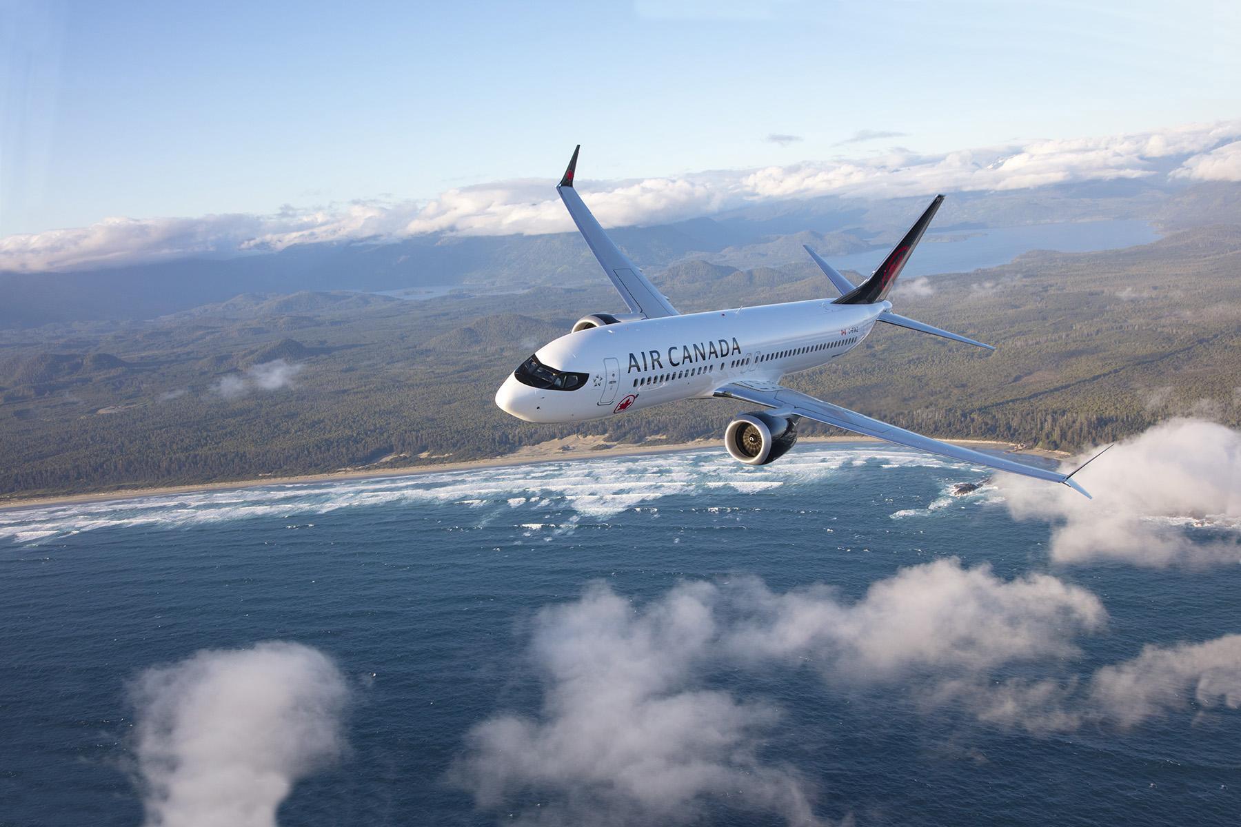 Air Canada 737 MAX shoreline