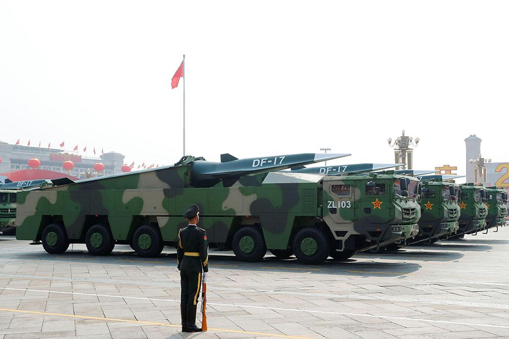 Chinese DF-17 missiles