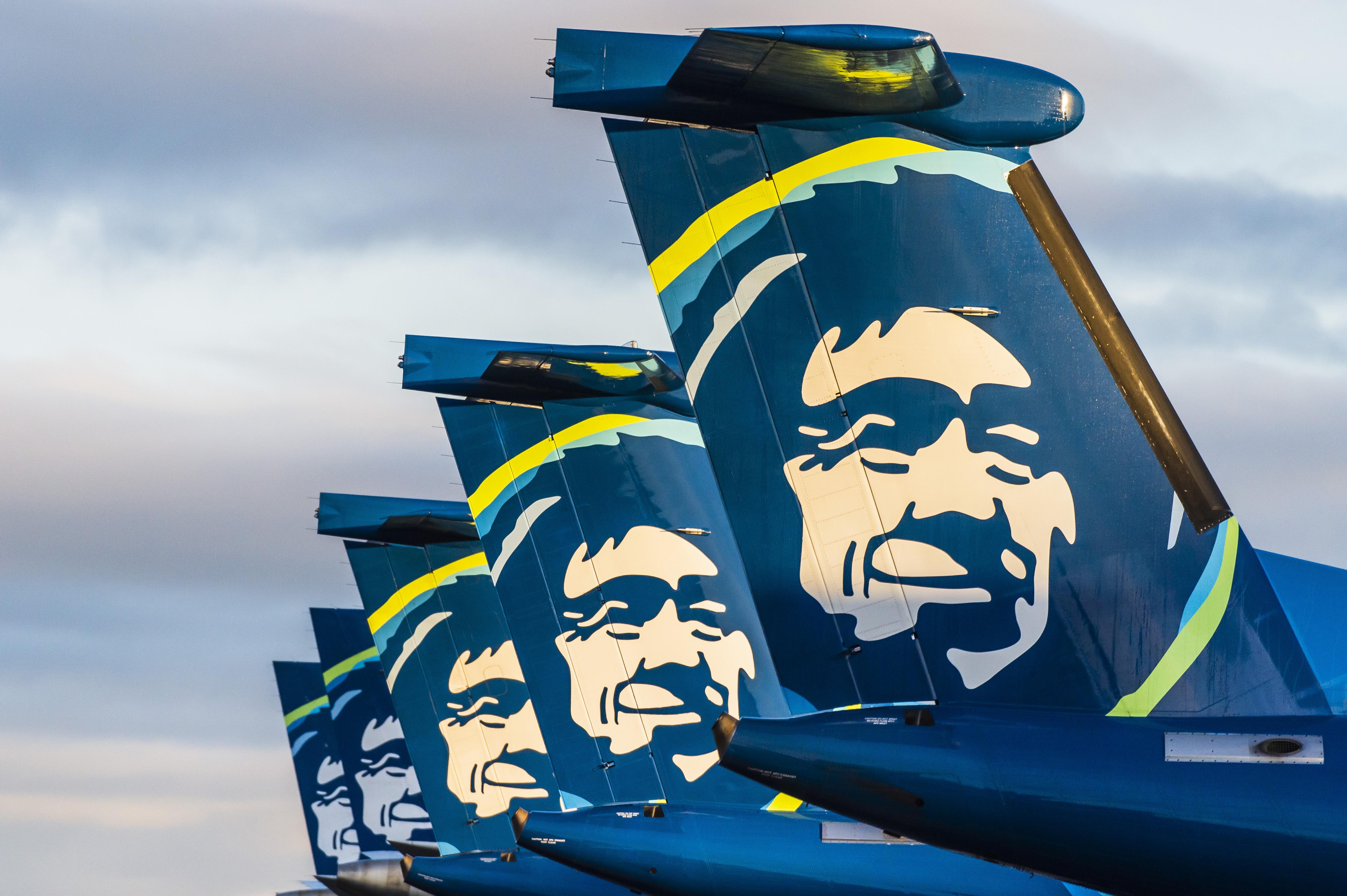 Alaska Airlines tails