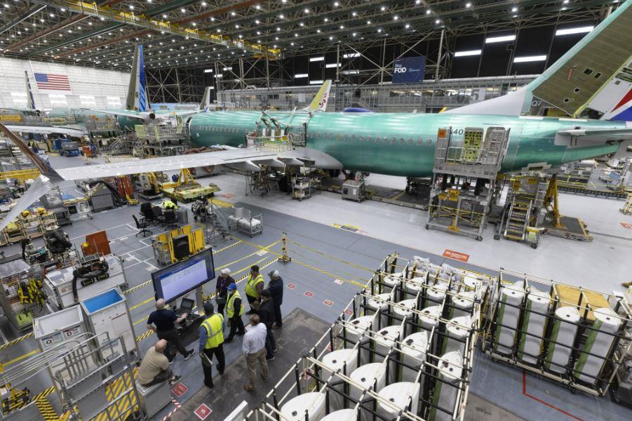Boeing 737 production line