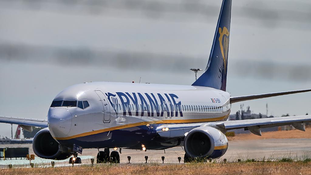 Ryanair parked aircraft
